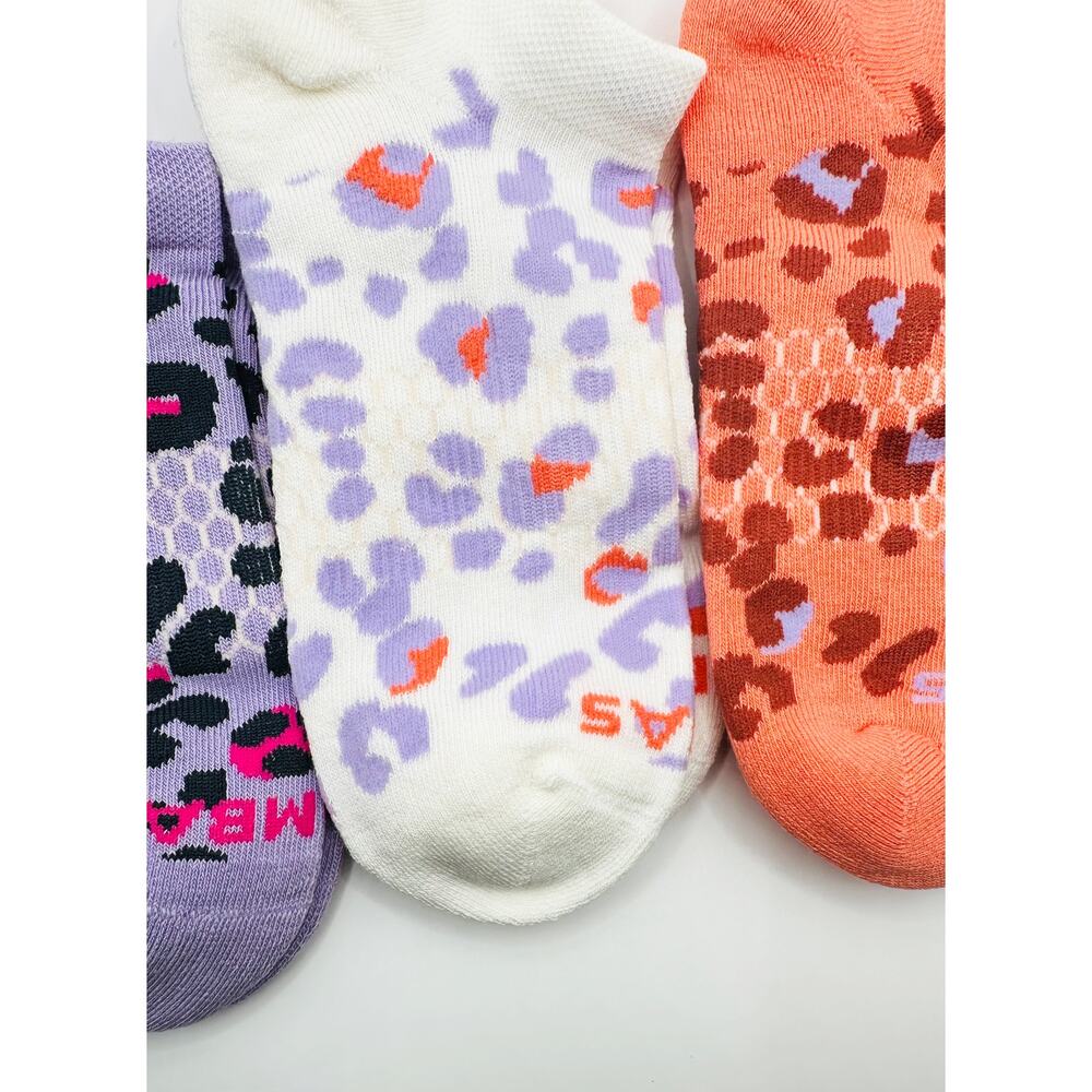 Bombas Women's Cheetah Print Ankle Socks Medium 3 pairs NWOT - Picture 3 of 3